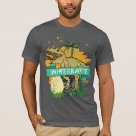 DINOSAURIE CITERAD TECKNAD SERIE T SHIRT