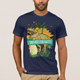 DINOSAURIE CITERAD TECKNAD SERIE T SHIRT