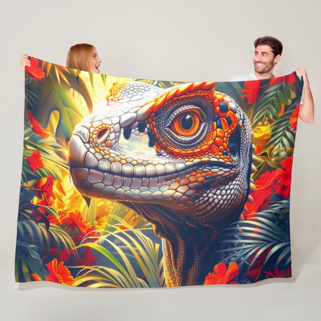 Dinosaurie Fleecefilt (På plats)