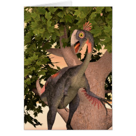 Dinosaurie Gigantoraptor Hälsningskort