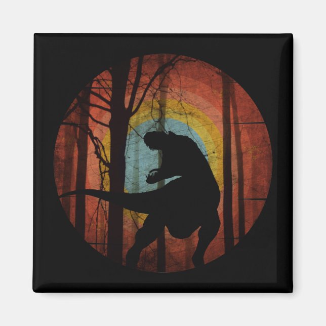 DINOSAURIE I SKOGEN MAGNET (Framsidan)