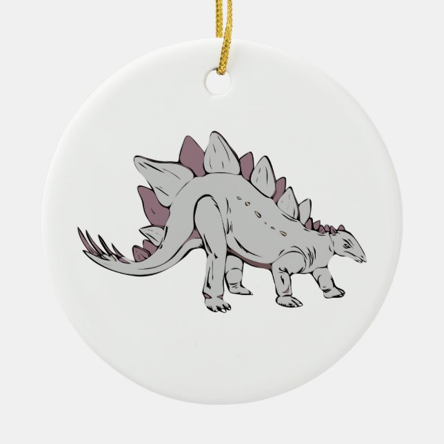 Dinosaurie Julgransprydnad Keramik (Framsidan)