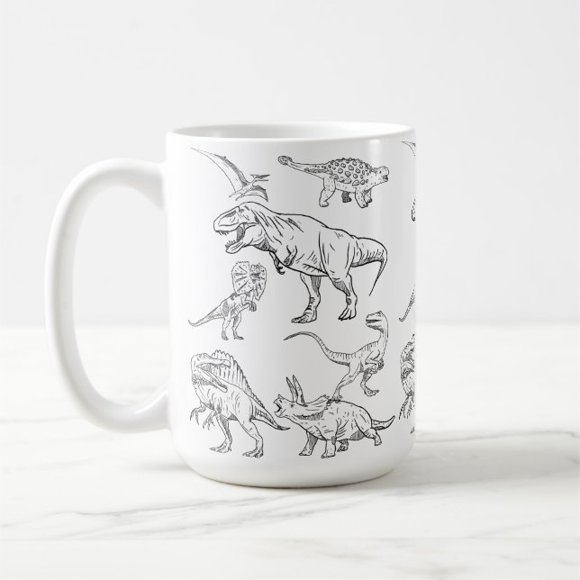 dinosaurie kaffemugg (Vänster)