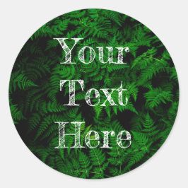 Dinosaurie skog runt klistermärke