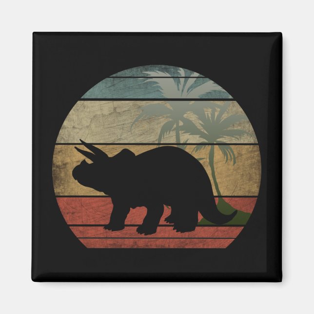 DINOSAURIE SOLNEDGÅNG 3 MAGNET (Framsidan)