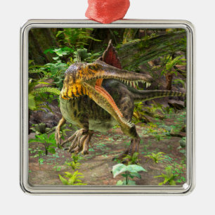Dinosaurie Spinosaurus Julgransprydnad Metall