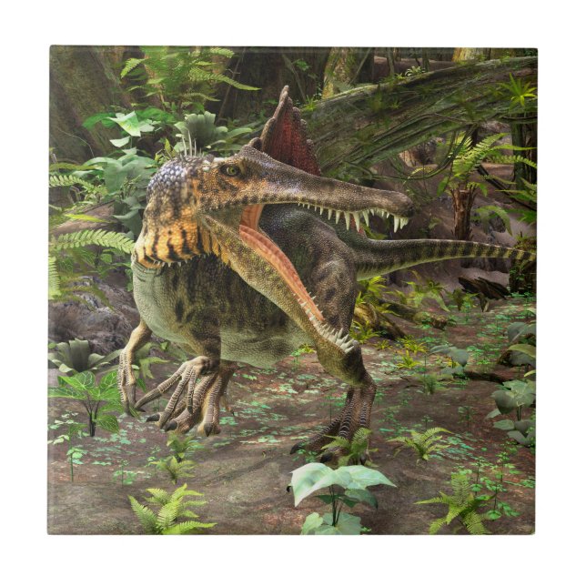 Dinosaurie Spinosaurus Kakelplatta (Framsidan)