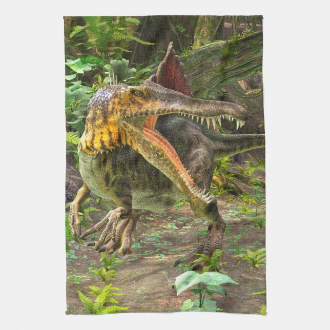 Dinosaurie Spinosaurus Kökshandduk (Vertikal)