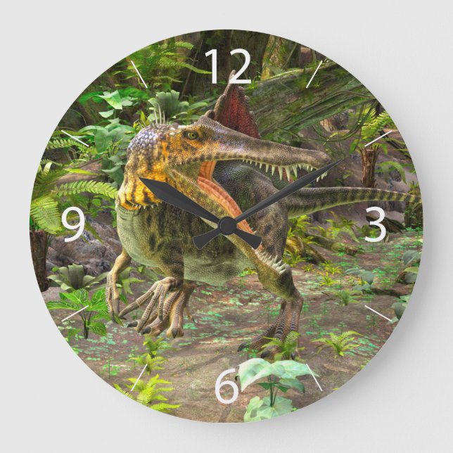 Dinosaurie Spinosaurus Stor Klocka (Framsida)