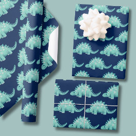 Dinosaurie Stegosaurus Barnkalas Presentpapper