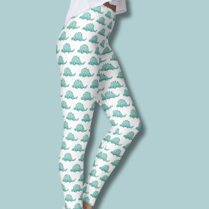 Dinosaurie Stegosaurus Mönster Leggings
