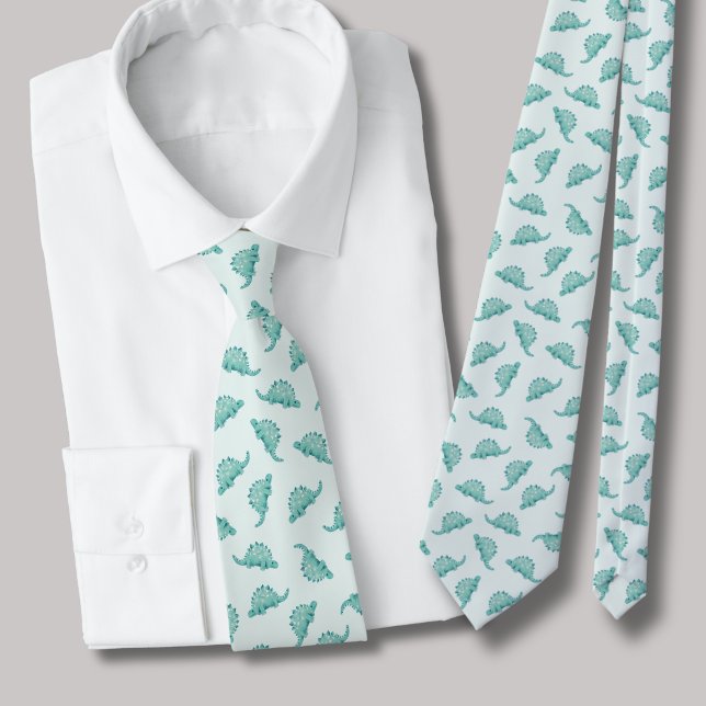 Dinosaurie Stegosaurus mönster Slips (Dinosaur tie)