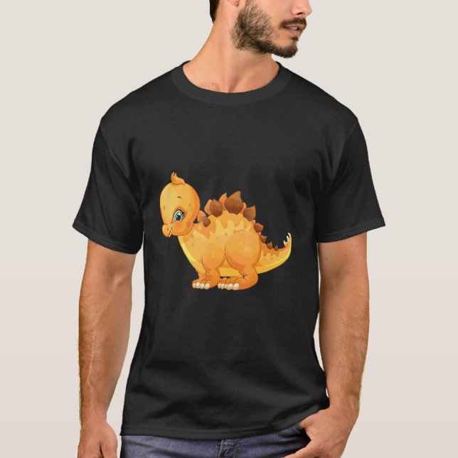 Dinosaurie  Stegosaurus  T Shirt (Framsida)