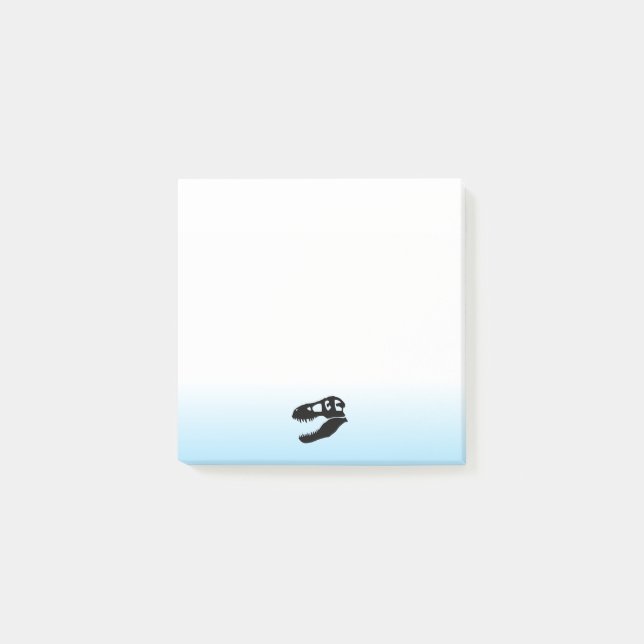 Dinosaurie T. rex Skalle Post-it Block (Framsida)