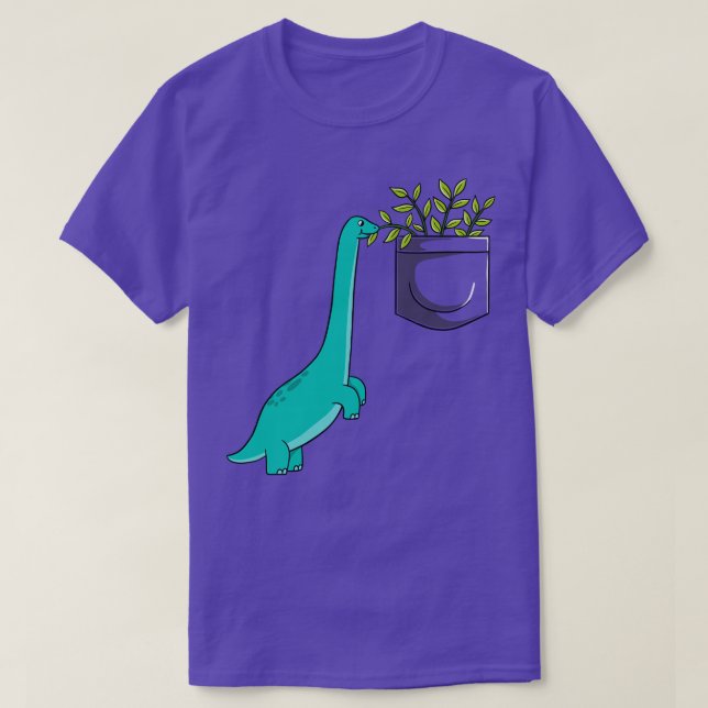 Dinosaurieanläggningar i fickan t shirt (Design framsida)