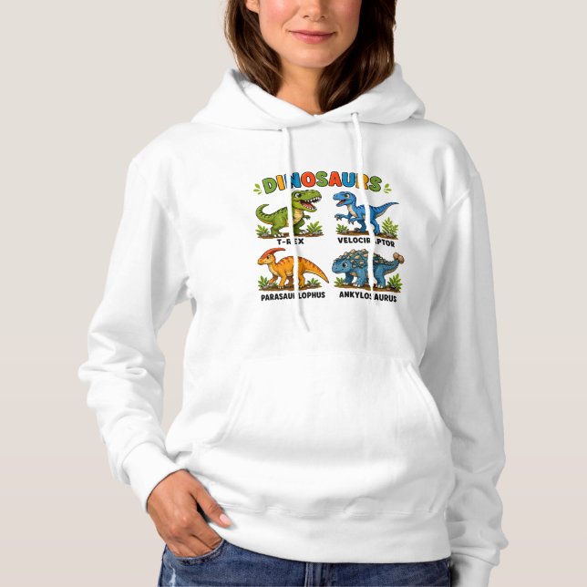 Dinosauriearter för barn att lära sig t shirt (Framsida)