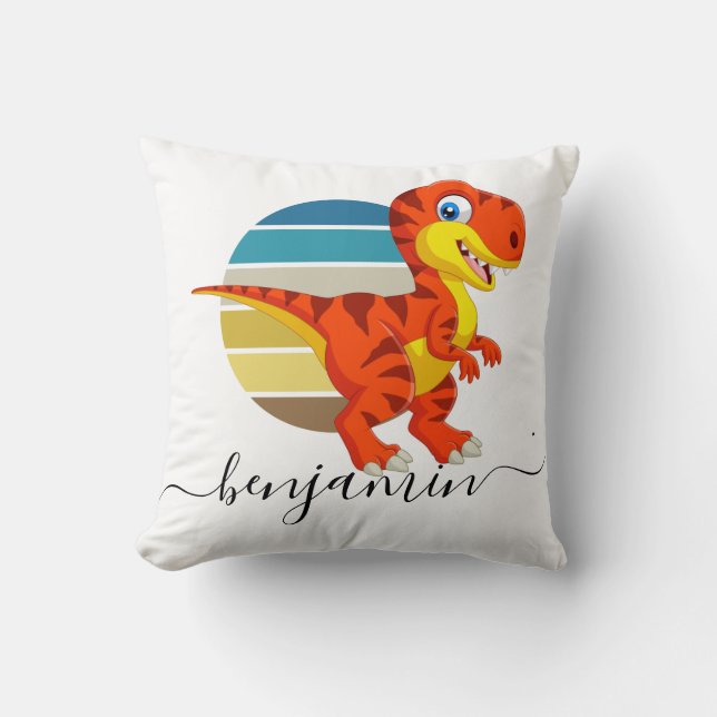 Dinosauriebabydusch för Anpassningsbarnas Personli Kudde (Framsida)