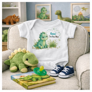 Dinosauriebröl Söt Stegosaurus Babypojke  T Shirt