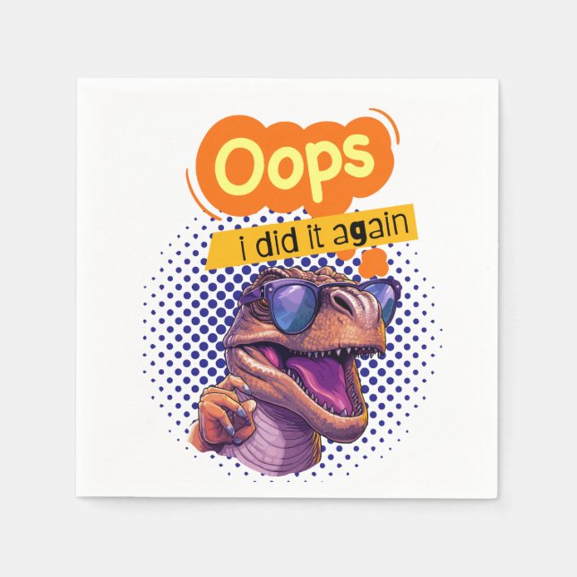 dinosauriecitat pappersservett (Framsidan)