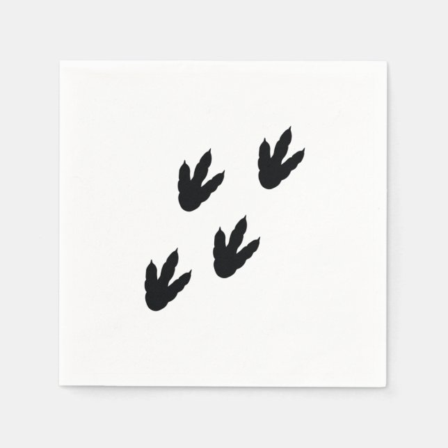 dinosauriefotavtryck pappersservett (Framsidan)