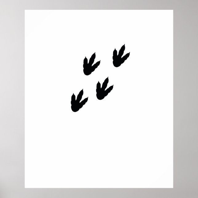 dinosauriefotavtryck poster (Framsidan)