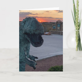 dinosauriehälsningskort kort