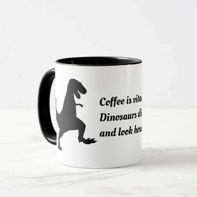 Dinosauriekaffe Mugg (Framsida vänster)
