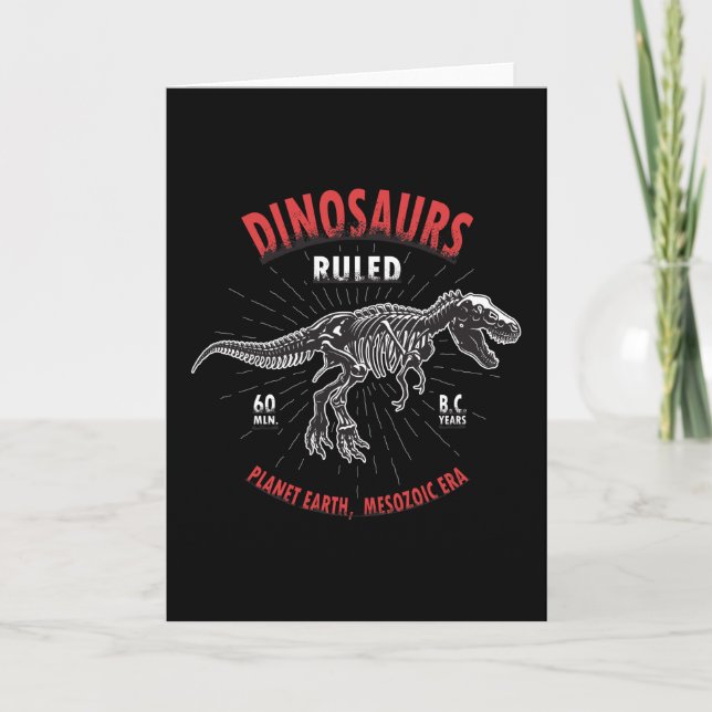Dinosaurieplanet Jorden Mesozoikum | Dinosaurie Kort (Framsida)