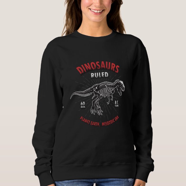 Dinosaurieplanet Jorden Mesozoikum | Dinosaurie T Shirt (Framsida)