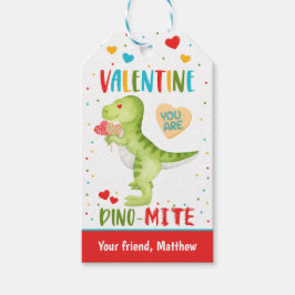 Dinosauriepresentkort för barns klassrum på Alla h Presentetikett