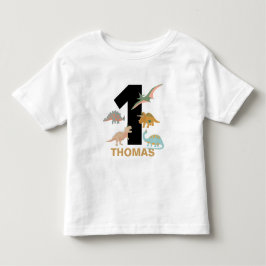 Dinosaurier Barn Handritad Boho Dinosaurie Födelse T Shirt