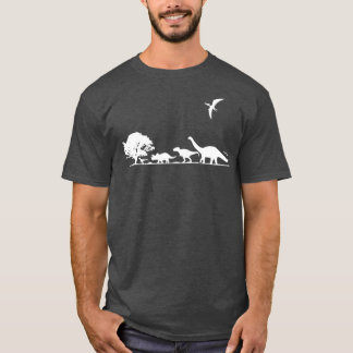 Dinosaurier, förhistoriska dinosauribarn eller Vux T Shirt