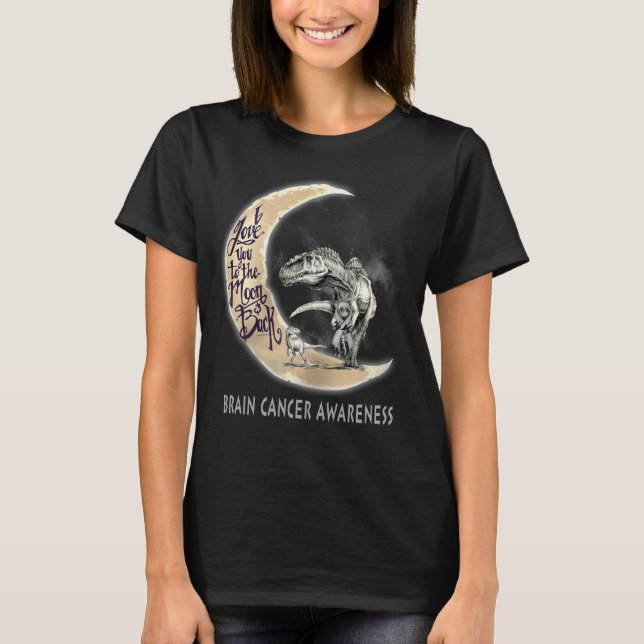 dinosaurier i hjärncancer t shirt (Framsida)