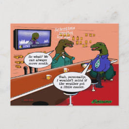 Dinosaurier i Pub Vykort