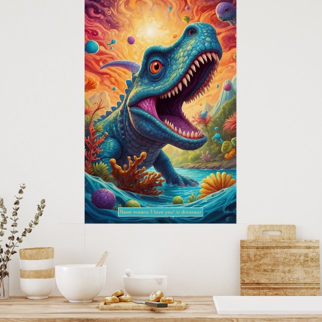 Dinosaurier i rymden: Äventyr Collection Poster (Kök)