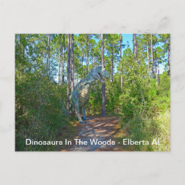 Dinosaurier i Skogen - Elberta AL Vykort