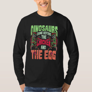 Dinosaurier inspired Chicken and Egg related Dino T Shirt