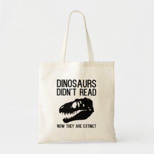 Dinosaurier läste inte nu när de är utdödat tygkasse