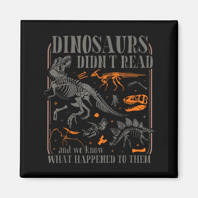 Dinosaurier läste inte se vad som hände med magnet (Framsidan)