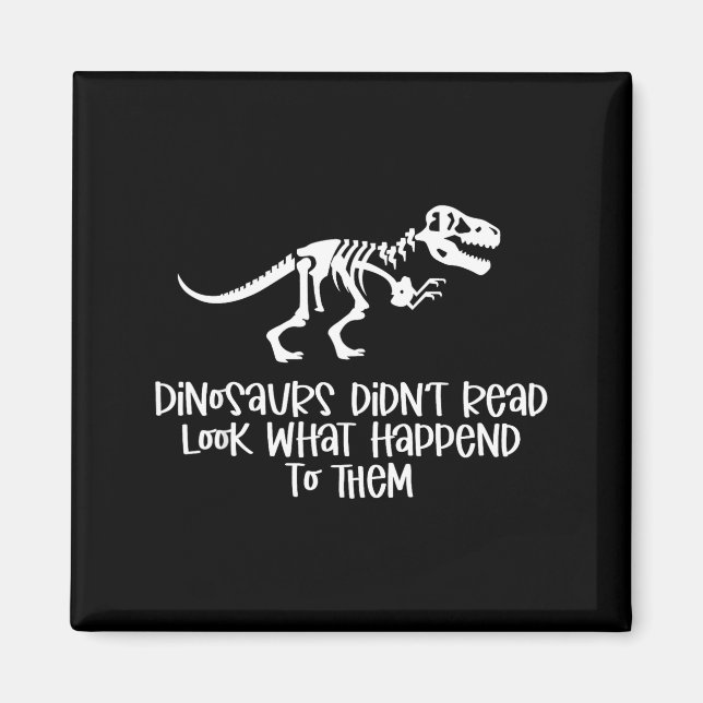 Dinosaurier läste inte se vad som hände med magnet (Framsidan)