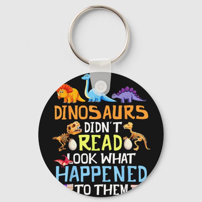 Dinosaurier läste inte se vad som hände med nyckelring (Framsida)