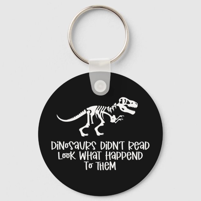 Dinosaurier läste inte titta vad som hände med nyckelring (Framsida)