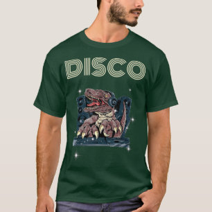 dinosaurier lyssna på musik Hörlurar Disco-dans T Shirt