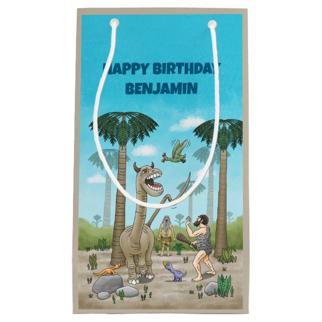 Dinosaurier möter stenåldern (Framsidan)