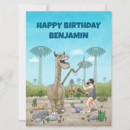 Dinosaurier möter stenåldern kort