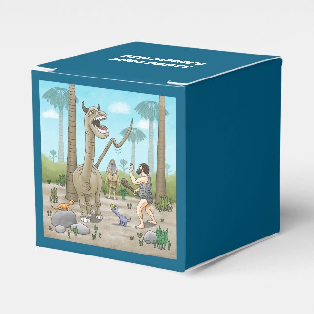 Dinosaurier möter stenåldern presentaskar (Framsidan Sidan)