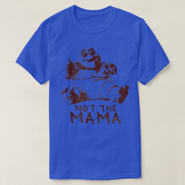 Dinosaurier not Mamma 1 Färg T Shirt (Design framsida)