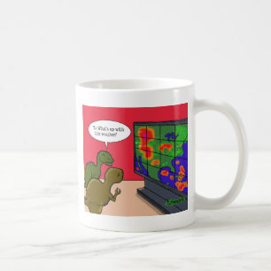 Dinosaurier om klimatförändringar kaffemugg