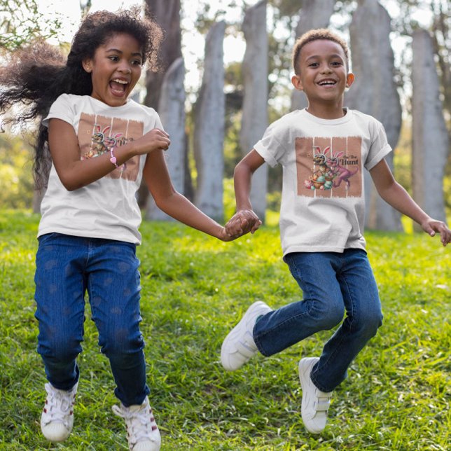 Dinosaurier på hunt t shirt (Skapare uppladdad)