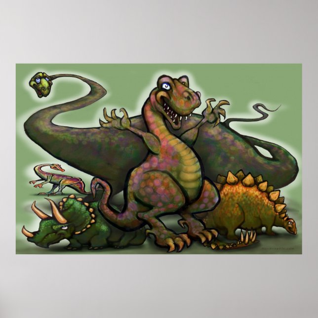 Dinosaurier Poster (Framsidan)